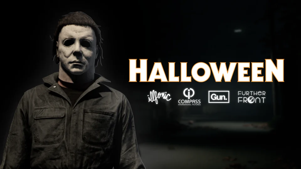 Michael Myers in the gameplay and release date trailer artwork