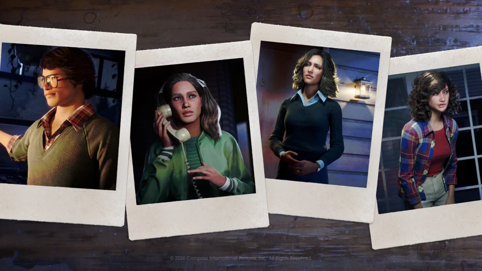 Character portraits of Bob, Laurie, Annie and Lynda in the legacy cast announcement