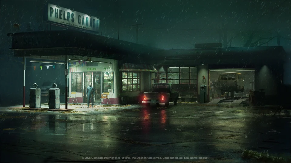 Nichols Hardware at night in the atmosphere announcement