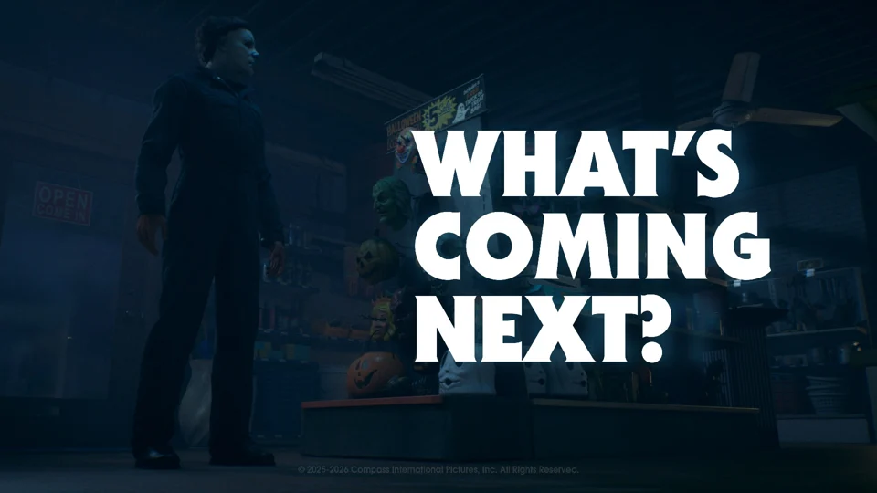 Michael beside a car in the official What’s Coming Next artwork